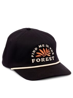 Landmark Project Navy 'Find Me in the Forest' Embroidered Rope Cap Camping